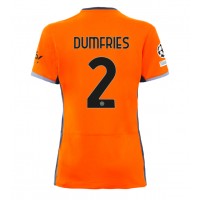 Dres Inter Milan Denzel Dumfries #2 Tretina pre Ženy 2023-24 Krátky Rukáv